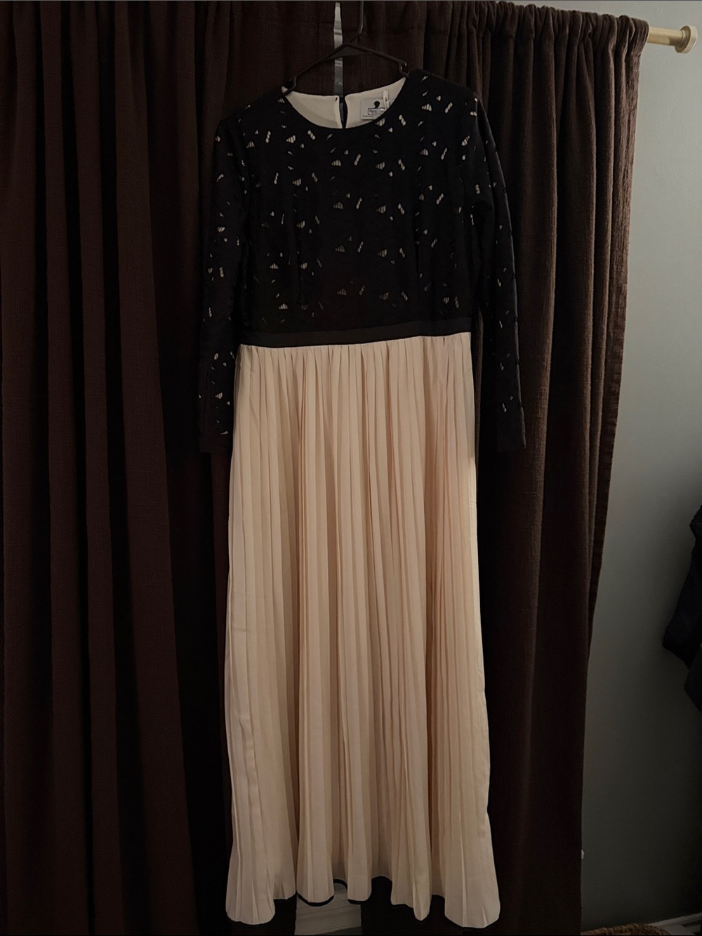 Dainty Jewells Black and Cream Cutout Detail Dress